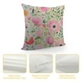 thumbnail image 4 of Nawypu  Watercolor Flowers Print Farmhouse Décor Colorful Vintage Floral Decorative Throw Pillow Cover Sofa Couch, 4 of 5