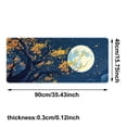 thumbnail image 3 of Oliegs Boxbollen Large Gaming Pad Nature Theme 35.4 X 15.7 In Desk Pad Rubber Long Computer Mousepad Thin Extended Full Size Desk Mat For Desktop Laptop Wireless Mice Walking, 3 of 5