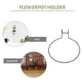thumbnail image 6 of 2pcs Flower Pot Holder Ring Wall Mounted Metal Pot Hanger Railing Planter Hooks Hanger Fence Potted Stand for Office, 6 of 6