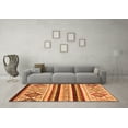 thumbnail image 3 of Ahgly Company Indoor Rectangle Abstract Orange Modern Area Rugs, 8' x 10', 3 of 4