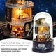 thumbnail image 3 of Madera De Madera En Miniatura, Ensamblado De Estilo Moderno De Estilo Liso Giratorio Kit De Casa De Muñecas Con Luz LED Y Música Para La Decoración Del Hogar Para Regalos De, 3 of 7