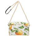 thumbnail image 2 of FORMRS Women Crossbody Purse with Chain Strap Vegan Leather Shoulder Handbag, Floral Watercolor Oranges, 2 of 7