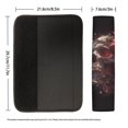 thumbnail image 6 of Chririnla Car Seat Belt Pads Heat Insulation Seat Belt Shoulder Pad Polyester Soft, Suitable for Truck Sedan, Skull Rose Design, 6 of 8