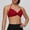 Red, variant on Xdegoge Halter Sports Bras for Women Padded Adjustable Spaghetti Straps Ruched Bralettes Quick Dry Backless Wireless Workout Gym Yoga Bra
