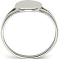 thumbnail image 2 of Stainless Steel Polished Oval Disc Ring (Size 7) Made In China sr657-7, 2 of 5