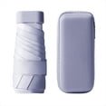 thumbnail image 1 of Seis Veces Tarjeta Paraguas Portátil de Bolsillo Cápsula Paraguas de Doble Propósito Anti-Ultravioleta Protector Solar Paraguas Púrpura, 1 of 6