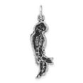 thumbnail image 4 of Sterling Silver Polished & Antiqued Parrot Pendant Charm, 4 of 4