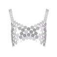 thumbnail image 2 of Crop Top de lentejuelas brillantes Hugo para danza del vientre, 2 of 10