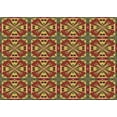 thumbnail image 1 of Ahgly Company Indoor Rectangle Patterned Saffron Red Area Rugs, 6' x 9', 1 of 6