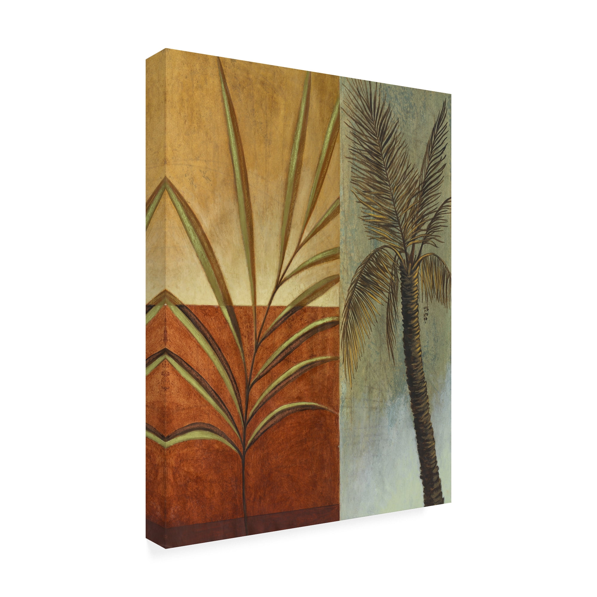 Trademark Fine Art 'Palm Trees With Fronds' Canvas Art by Pablo Esteban