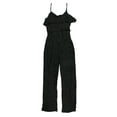 thumbnail image 2 of bar III Womens Woven Striped Jumpsuit, Black, X-Large, 2 of 2