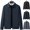 Blue, variant on Men's Windproof Golf Jacket Laydown Collar Lightweight Shell Coat Stripe Lined Fall Outerwear with Zipper Pockets for Everyday Classic Outfits, Gray, XL
