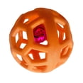 thumbnail image 4 of Juguete de pelota hueca para perros, divertido, interactivo, resistente a las mordeduras, para masticar, para perros y gatos, color naranja, 4 of 12