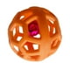 thumbnail image 4 of Juguete de pelota hueca para perros, divertido, interactivo, resistente a las mordeduras, para masticar, para perros y gatos, color naranja, 4 of 12
