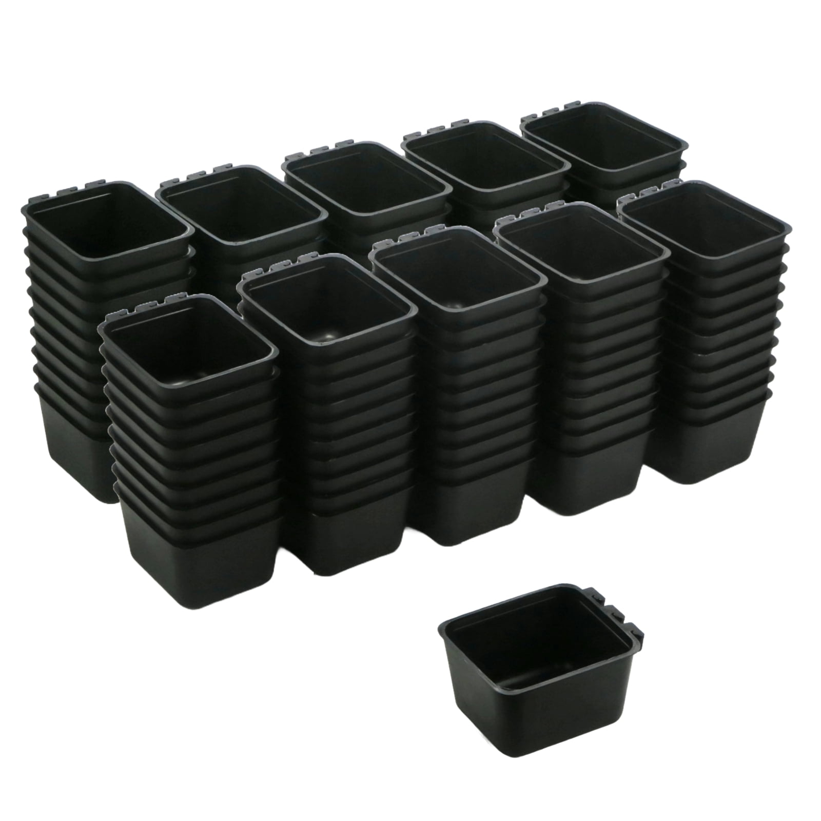 The ROP Shop 100-Pack - Black Cage Cup for Chickens, Dogs, Pheasants, Rabbits Feed & Water