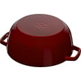 thumbnail image 3 of Staub Cast Iron 3.75-qt Essential French Oven with Lilly Lid - Grenadine, 3 of 6