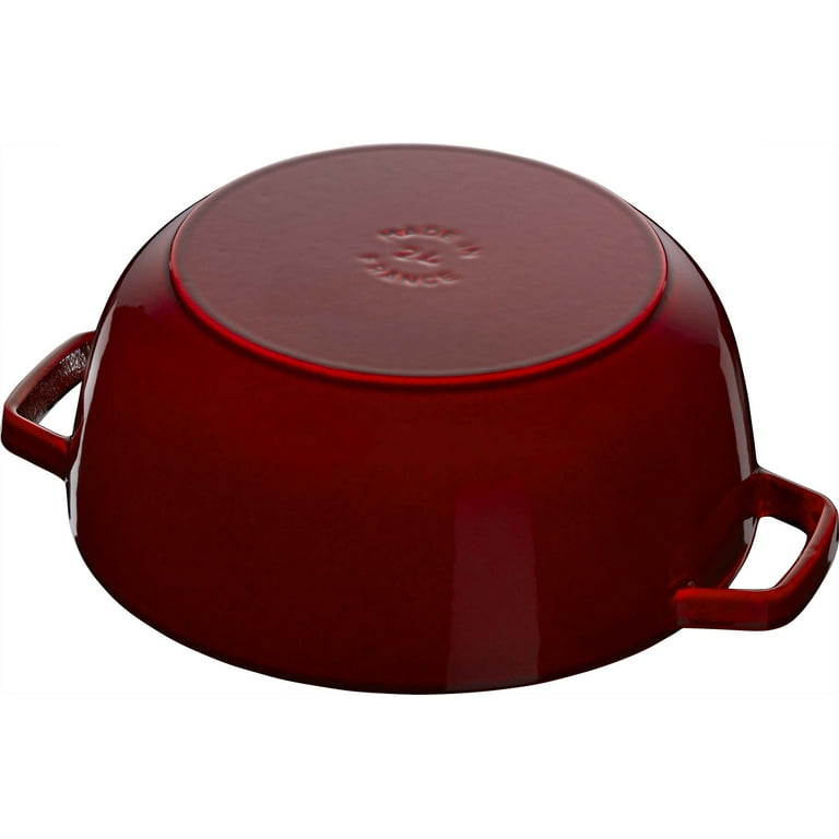 Staub Cast Iron 3.75-qt Essential French Oven with Lilly Lid