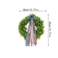 thumbnail image 7 of 14 Inch Independence Day Wreath Decoration, 250th Anniversary Soft Flexible Rubber Patriotic Wreath for Front Door and Holiday Display,July 4th Decorations, 7 of 7