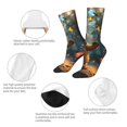 thumbnail image 4 of Balery Cute Butterfly Bear Calcetas Largas con Estampado para Hombre y Mujer – Suaves y Transpirables, Talla Única (US 5-11), 4 of 6
