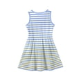 thumbnail image 4 of CCRFTGI Girls Dresses Size 8 A-Line Sky Blue Striped Dress Party Cute Sleeveless Girls Clothes Summer Fashion Special Occasion Dress for Girls Sky Blue 2-3 Years, 4 of 4
