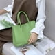 thumbnail image 2 of Bolso de mano para mujer con estampado de lichi y piel de vaca con puntera cerrada y correa ancha para el hombro a juego con el color del hombro informal para jardín, 2 of 6
