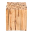 thumbnail image 2 of Cave Table Stool - Teak Wood, 2 of 2