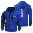 thumbnail image 2 of 2024 Nueva sudadera con capucha informal para hombre, con cremallera, abrigo, tendencia de moda, cárdigan de color sólido, sudadera con capucha para fitness, cómoda, 2 of 5