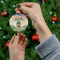 thumbnail image 4 of Happy St. Patrick’s Day Havanese with Green Hat Shamrocks Rainbow Ceramic Round Ornament Havanese Dog Lover Gifts Idea Home Tree Decor - 03007, 4 of 5