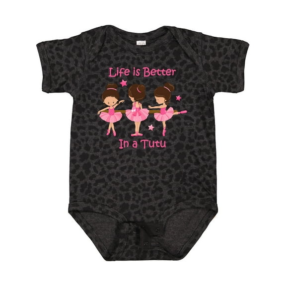 Inktastic Life's Better in a Tutu KS Girls Baby Bodysuit