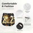 thumbnail image 6 of Lsque 2025 New Year 3 Printed Women's Running Shorts with Liner Pockets,Elastic Quick Dry Workout Athletic Gym Yoga Shorts,Womens High Waist Shorts-, 6 of 9