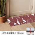 thumbnail image 3 of Red Christmas Tree and Star Pattern Door Rugs,Washable Non Slip Door Mats Indoor,Decorative Door Mats,Entry Mat Indoor for Entrance,Bedroom,Kitchen,Bathroom,16"x47", 3 of 6