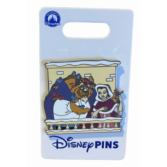 Disney Parks Beauty and the Beast - Beast & Belle Winter Pin New With Card