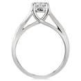 thumbnail image 2 of SZUL Women's AGS Certified 1 Carat Diamond Solitaire Twist Engagement Ring in 14K White Gold (J-K Color, I2-I3 Clarity), 2 of 5