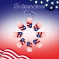thumbnail image 5 of Kokovifyves 4th Of July Patriotic Press On Nails 24Pcs Classic Flag Style Short Fake Nails Holiday Party Nail Decor, 5 of 9