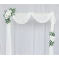thumbnail image 3 of Fymlhomi Artificial Flower Swag Set of 2 Wedding Welcome Sign Decorations Wedding Arch White Rose Flowers Garland for Ceremony Reception Backdrop Floral Arrangement, 3 of 5