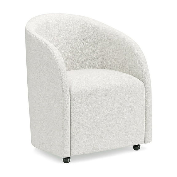 Signature Design by Ashley Korestone Upholstered Home Office Desk Chair, White