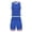 Blue, variant on Men's Suits Summer Athletic Tank Top Set for Daily Wear Lightweight Sleeveless Two-Piece Training Gym Run Comfort