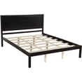 thumbnail image 5 of Merax Queen Size Platform Bed with Headboard,Wood Bed Frame with Slat Support No Box Spring Needed, Espresso Platform Bed, 5 of 13