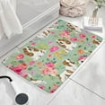 thumbnail image 3 of Basset Hound and Pioneer Flower Flannel Non Slip Door Rugs,Washable Door Mats Indoor,Decorative Door Mats,Dirt-Resistant and Absorbent Doormat for Entrance,Bedroom,Kitchen,Bathroom,23.5x16in(60x40cm), 3 of 5