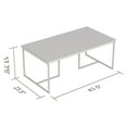 thumbnail image 2 of Safdie & Co. Table De Salon 43L Taupe Foncé Metal Noir, 2 of 4