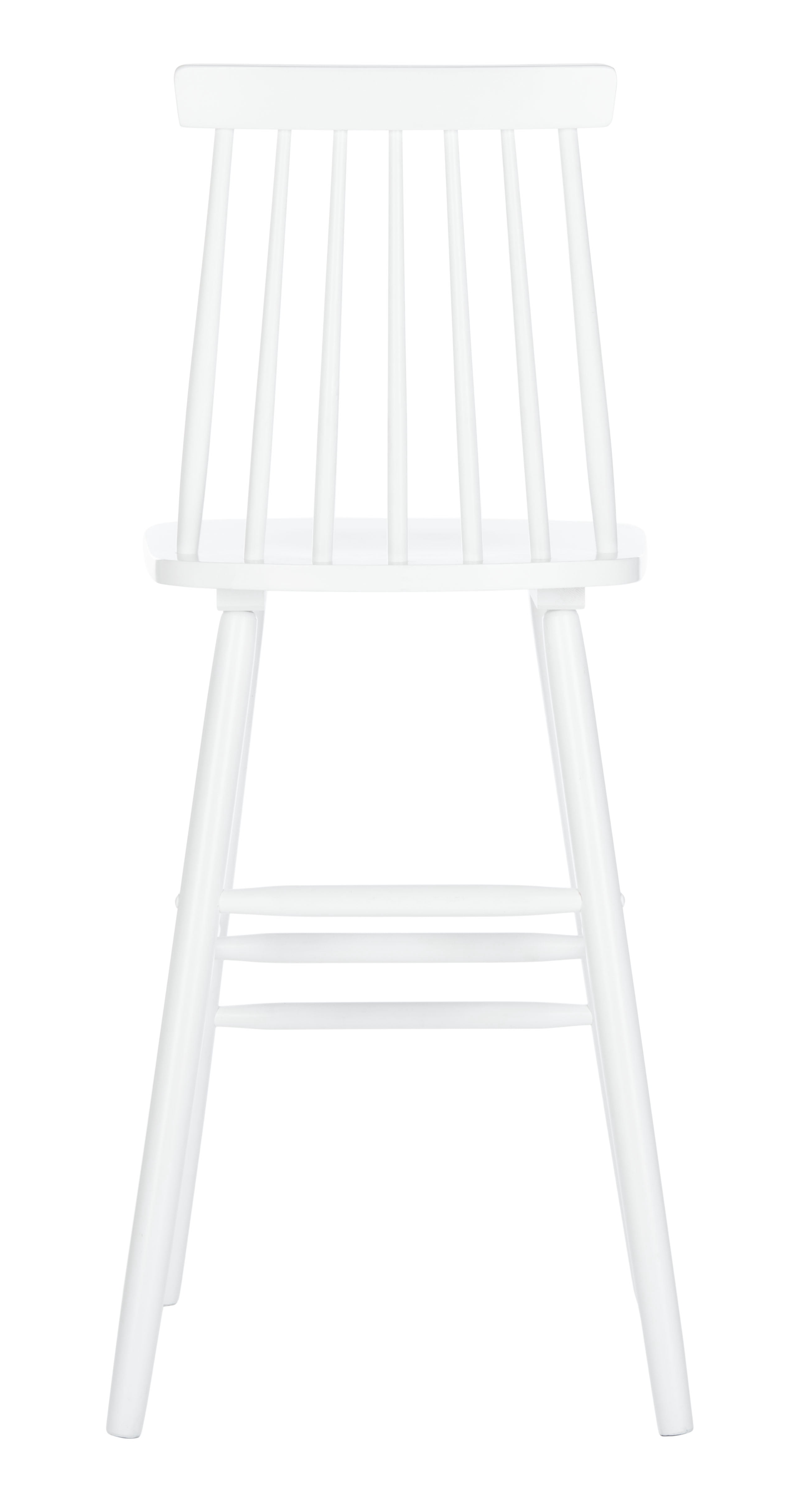 SAFAVIEH Beaufort Solid Spindle Back Bar Stool with Footrest, White