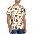 thumbnail image 4 of Yiaed Baseball Sport Print Mens Short Sleeve Tight Fit T-Shirt, Crewneck Casual Tee-XX-Large, 4 of 5