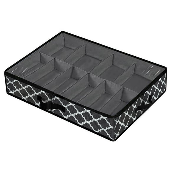 Dormitorio Almacenamiento de zapatos debajo de la cama Zapatos plegables y almacenamiento con tapa Cajas de almacenamiento organizadoras visibles