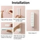 thumbnail image 5 of Retenedor de enchufe Fijador de toma de corriente Soporte para el hogar sin perforaciones montado en la pared Blanco Hugtrwg Para estrenar, 5 of 7