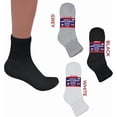 thumbnail image 2 of Diamond Star Diabetic Ankle Socks - Non Binding Quarter Socks for Men & Women, Cushion Circulatory Socks (Black - 12 Pairs, Socks Size 13-15, Fit Men's Shoe Size 9-14), 2 of 6