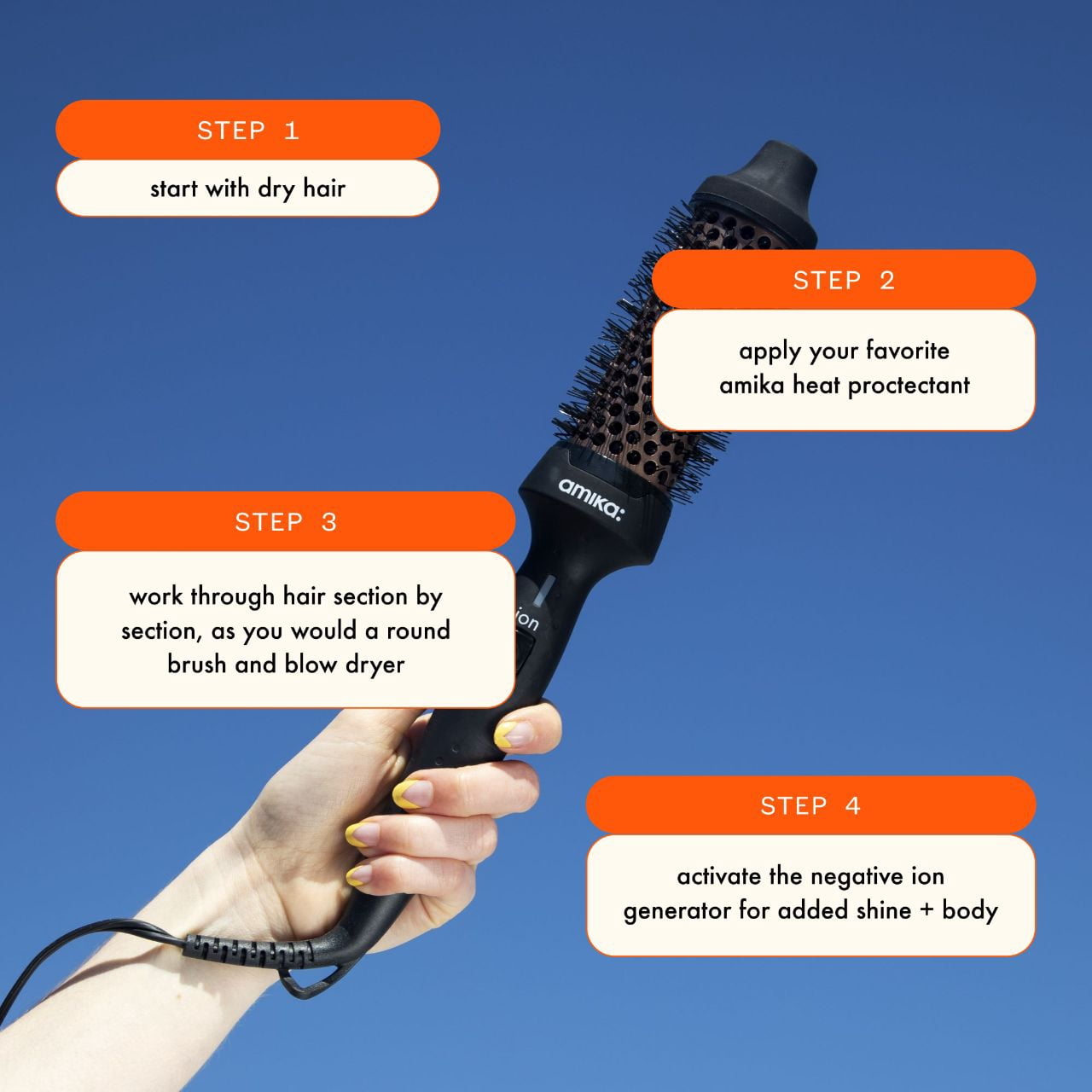 Amika, Blowout Babe Thermal Brush, All Hair Types, One Size