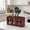 Red, variant on QAZbgdl Wooden Utensil Caddy with 3 Compartments Forks Spoons Knives Organizer with Clear Window Handle Countertop Cutlery Storage Box for Kitchen Dining Room Party Buffet