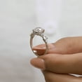 thumbnail image 5 of VINSON Sparkling Cushion Cut Moissanite Diamond Engagement Ring - Nature Inspired Wedding Gift Ring for Her, 5 of 8