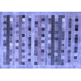 thumbnail image 1 of Ahgly Company Machine Washable Indoor Rectangle Abstract Blue Contemporary Area Rugs, 2' x 5', 1 of 4