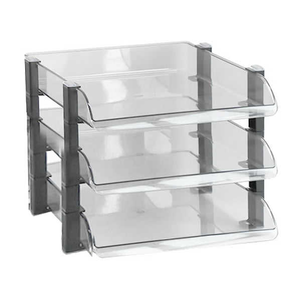 Bandeja para cartas de archivos de escritorio,Bandeja para cartas de archivos de escritorio Estante para documentos de escritorio Bandeja para documentos de oficina Diseño elevado